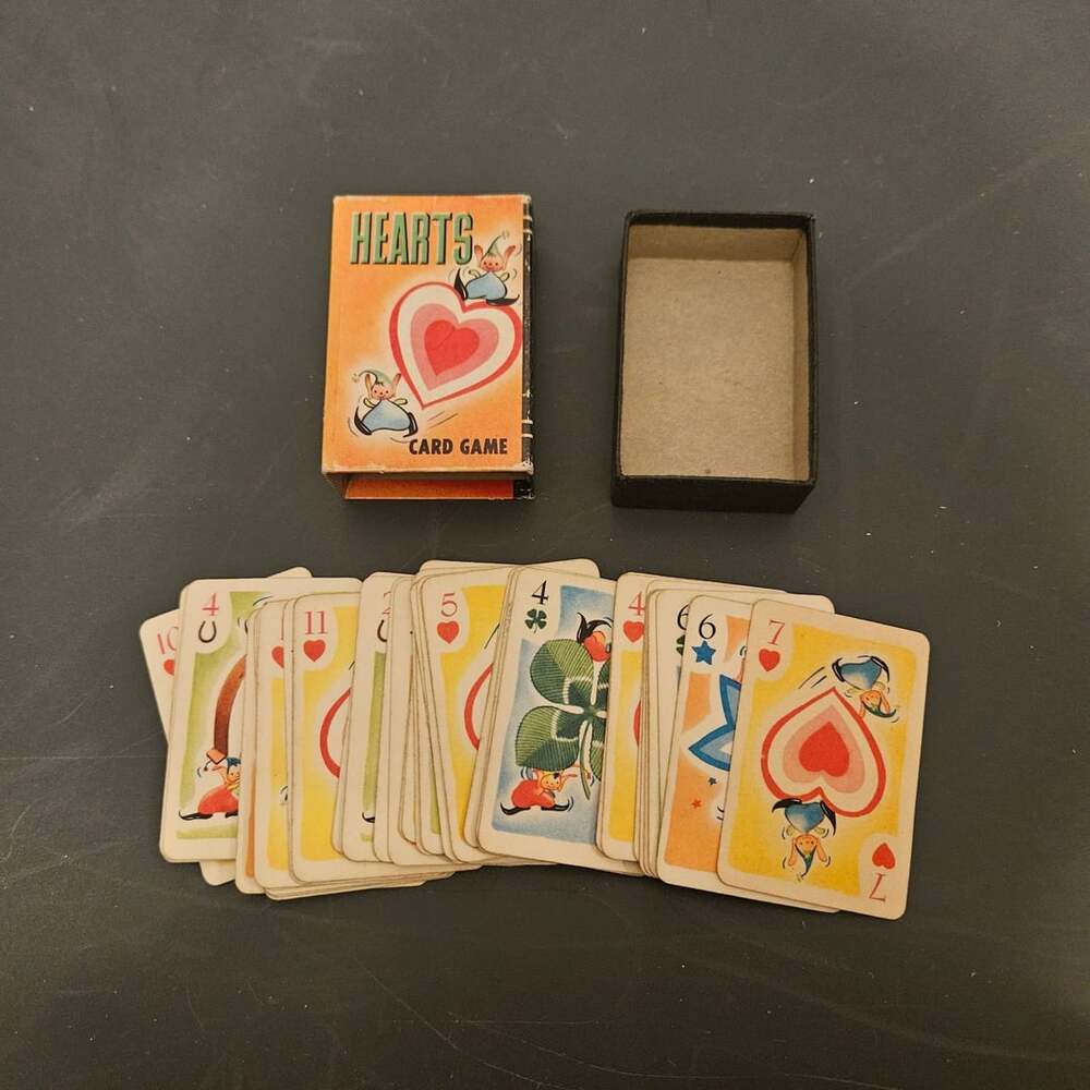 Vintage Whitman Peter Pan Games Hearts - Miniature 1951